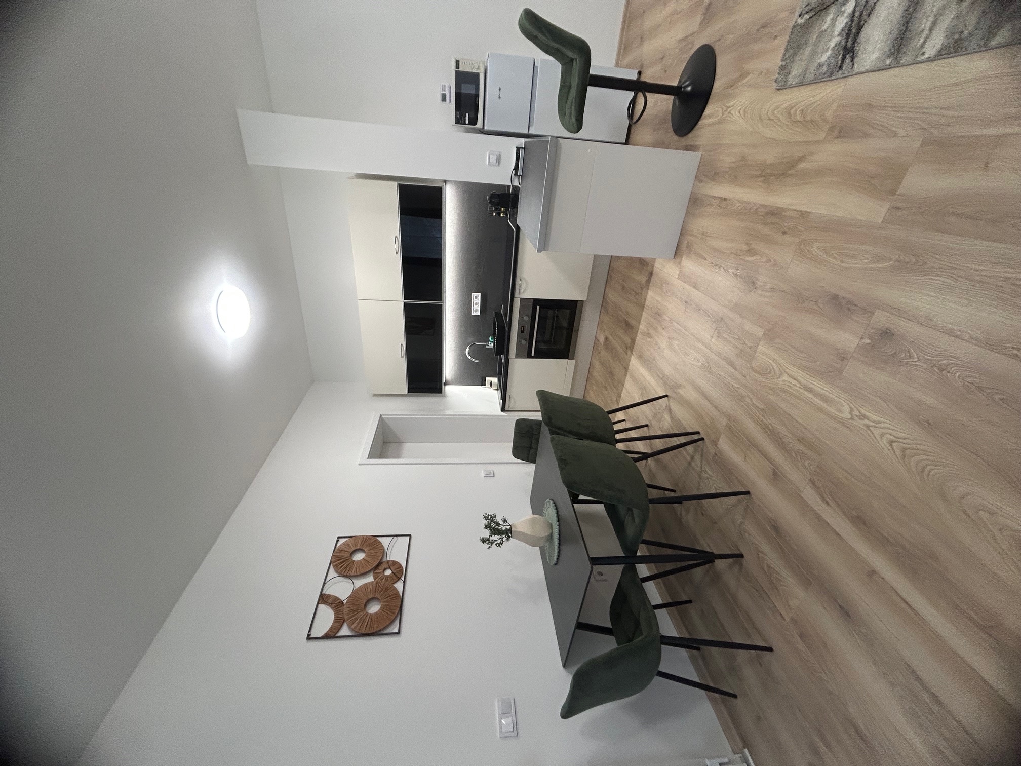 Kitchen and dining area